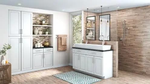 Colorado White Shaker Bath Vanities