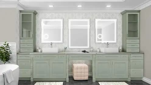Craftsman Lily Green Shaker Bath Vanities