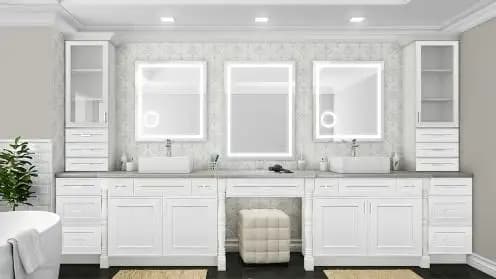 Craftsman White Shaker Bath Vanities